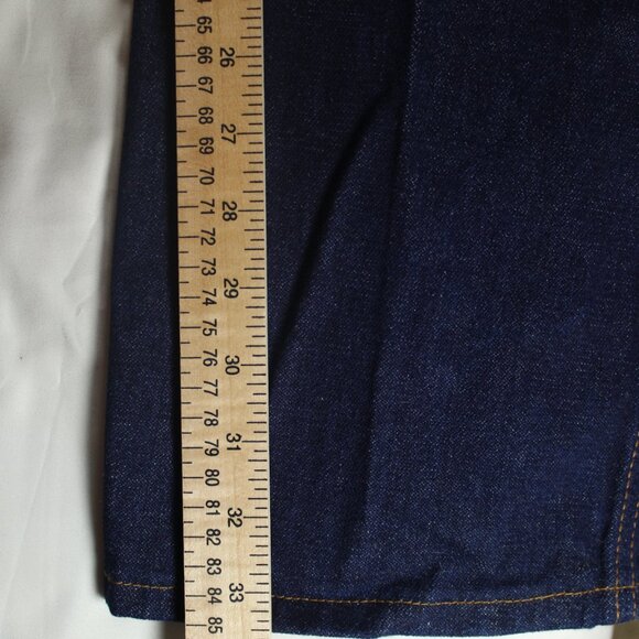 Vintage Wrangler Womens Size 16 High‑Rise Straight Leg Jeans Medium Blue Denim - Picture 8 of 9